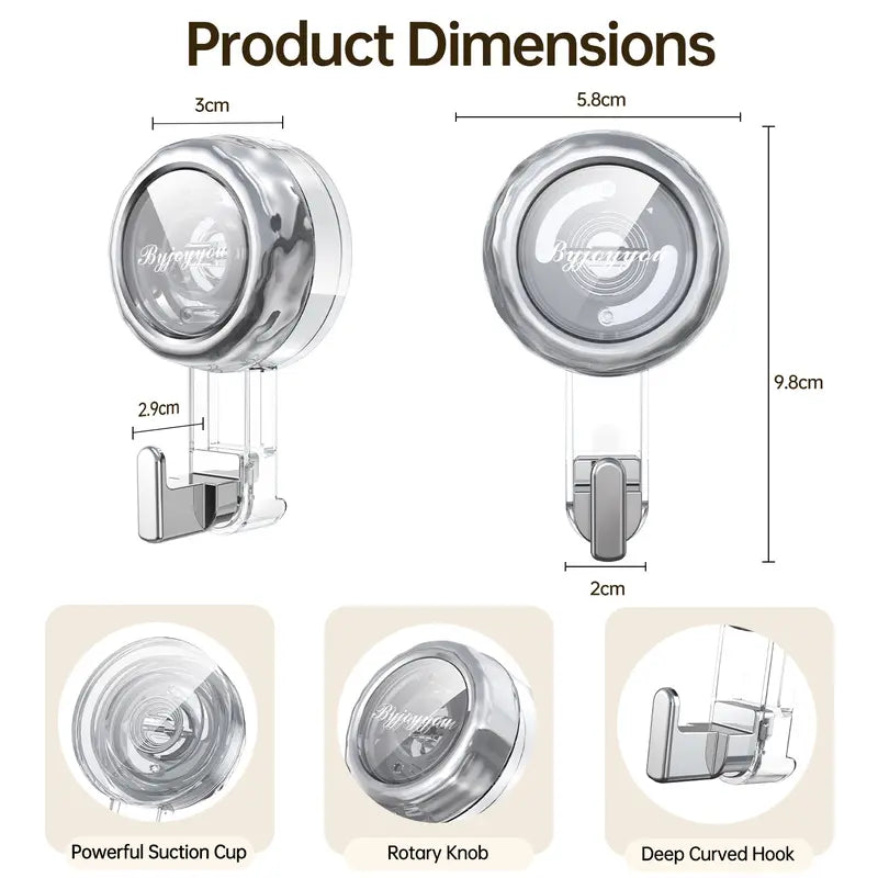 Suction Cup Hooks for Showerš„