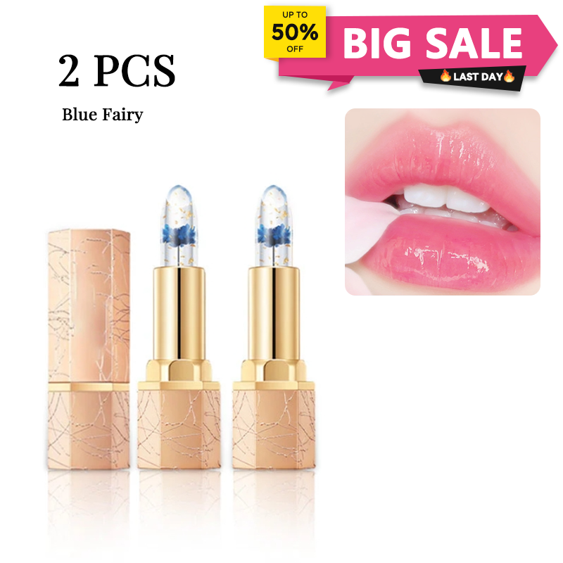 🔥LAST DAY - BUY 1 GET 1 FREE JUST $9.99 EACH👄Crystal Flower Temperature Color Change Jelly Lipstick