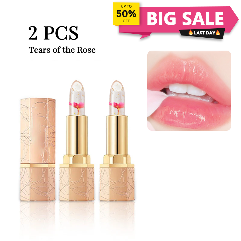 🔥LAST DAY - BUY 1 GET 1 FREE JUST $9.99 EACH👄Crystal Flower Temperature Color Change Jelly Lipstick