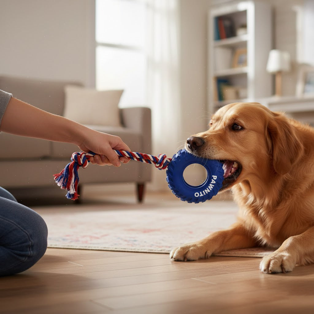 Rope Tire Treat Toy