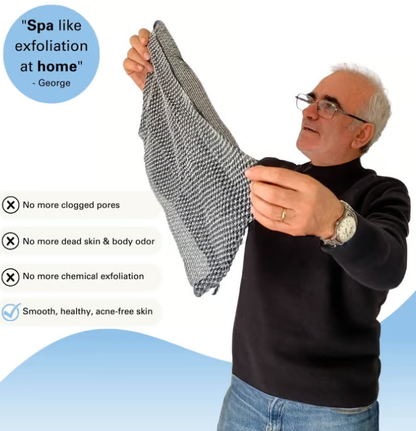 🚿 Advanced Dual-Texture Exfoliating Shower Towel for Deep Cleansing, Gentle Exfoliation & Spa-Level Skin Renewal at Home🧼
