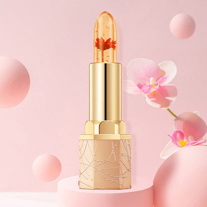 🔥LAST DAY - BUY 1 GET 1 FREE JUST $9.99 EACH👄Crystal Flower Temperature Color Change Jelly Lipstick