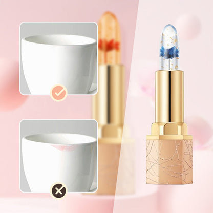 🔥LAST DAY - BUY 1 GET 1 FREE JUST $9.99 EACH👄Crystal Flower Temperature Color Change Jelly Lipstick