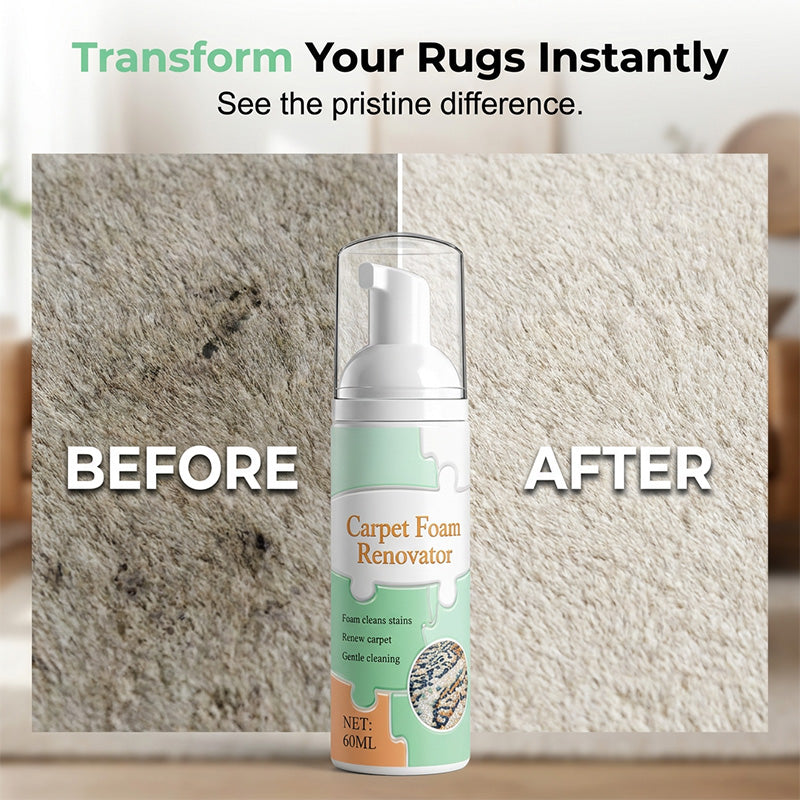 Magic Carpet Foam Renovator: Instant Waterless Stain Eraser (With Towel)