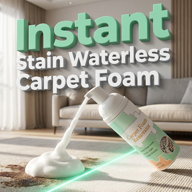 Magic Carpet Foam Renovator: Instant Waterless Stain Eraser (With Towel)